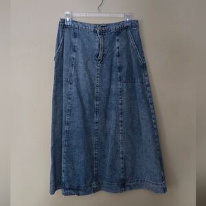 Neuflora Denim A-Line Midi Skirt